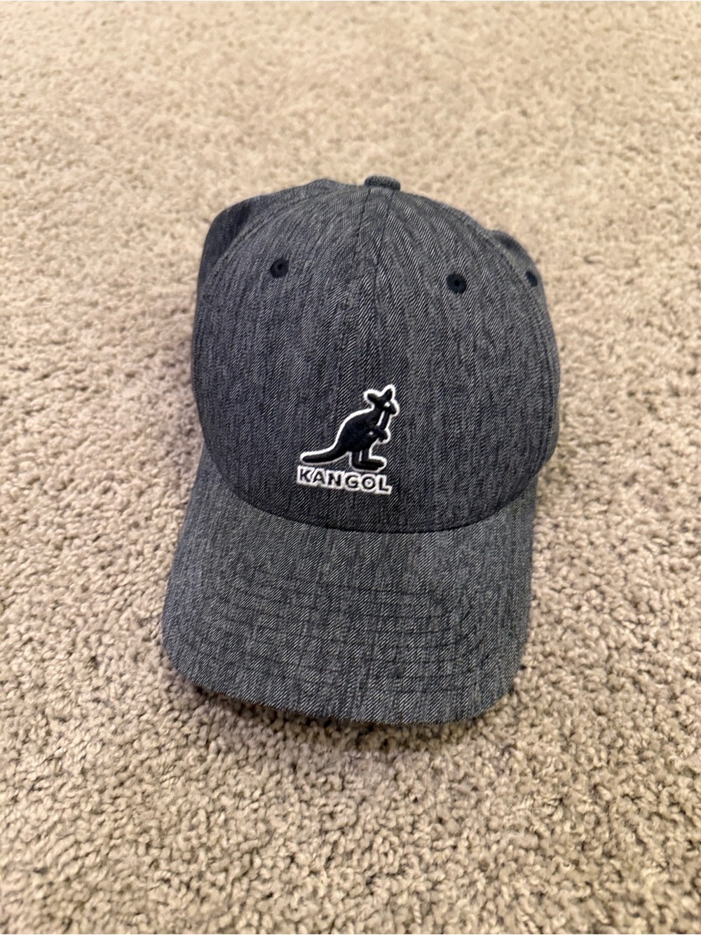 Kangol Heather Gray Kangaroo Logo Baseball Cap
